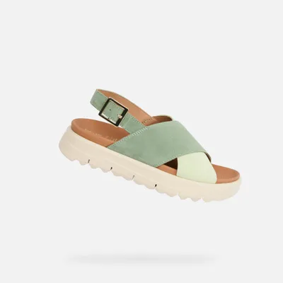 Produktbild von Geox Grüne Damensandalen Xand 2.1S 41