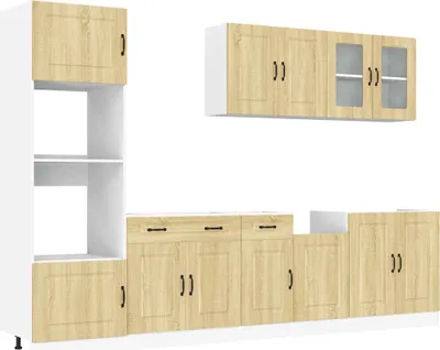 Produktbild von 7-tlg. Küchenschrank-Set Kalmar Sonoma-Eiche Holzwerkstoff