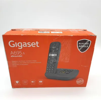 Produktbild von Gigaset A695A Schnurloses Festnetztelefon mit Anrufbeantworter mit großem Bildschirm Home Phone (44,99)