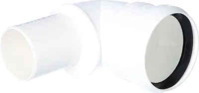 Produktbild von Bogen für Schornsteinsysteme PP reduzierend 87° DN60/80mm mit Dichtung [EPDM] ONLINE