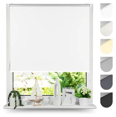 Produktbild von Verdunkelungsrollo Klemfix Ohne Bohren Weiß 50cm x 150cm