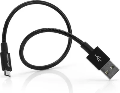 Obrázek produktu pro Verbatim 48866, 0,3 m, USB A, Micro-USB A, Černá