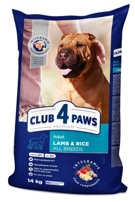 Produktbild von Club 4 Paws Hunde-Trockenfutter Lamm & Reis, 14 kg