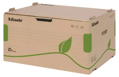 Produktbild von Esselte Eco Dateiablagebox Braun, Grün