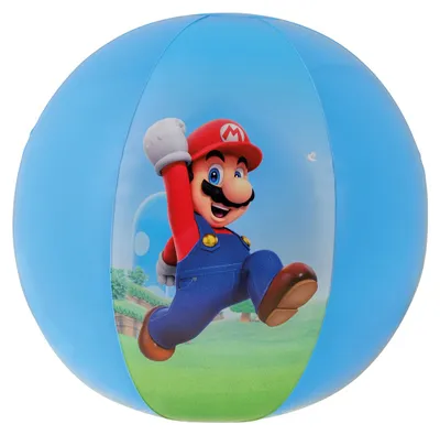 Produktbild von Super Mario Strandball Happy People 16187 aufblasbar 27cm Sommer Pool Strand Ball Kinder