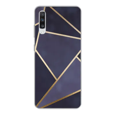 Produktbild von MuchoWow® Handyhülle Schutzhülle Hülle für Samsung Galaxy A70 Marmor - Blau - Collage Silikon Softcase Handy Hülle - Schutzhaube
