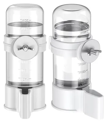 Produktbild von 2er Set Automatischer Vogel Wasserspender 140 ml, Auslaufsichere Vogeltränke für Wellensittiche Kanarienvögel Finken & Sittiche