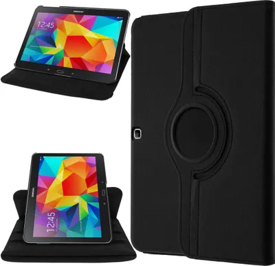 Produktbild von Avizar, Schutzhülle mit 360° drehbarer Halterung für Samsung Galaxy Tab 4 10.0, Schwarz