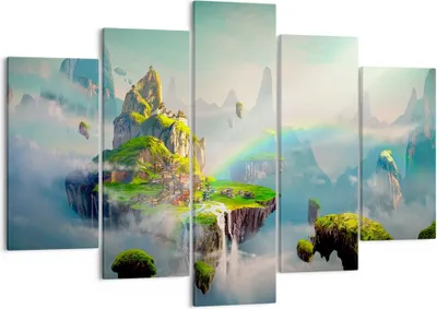 Produktbild von Bild auf Leinwand - Leinwandbild - Abstraktion Natur - 150x100cm - Wand Bild - Wanddeko - Leinwanddruck - Bilder - Kunstdruck - Wanddekoration - Leinwand bilder - Wandkunst - EA150x100-3469