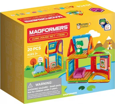 Produktbild von Magformers Würfel Domek Żaby 20el