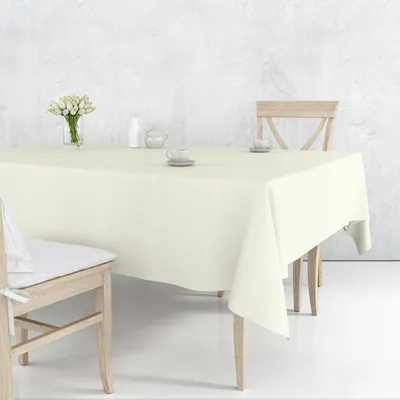 Produktbild von Gartentischdecke - für den Essbereich - 160x200 cm - Tischdecke Creme - Outdoor - Rechteckig