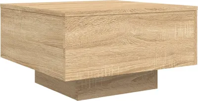 Produktbild von "Winterschlussverkauf "Couchtisch - CLORIS - Wohnzimmertisch - Robust und langlebig - mit LED-Leuchten Sonoma-Eiche 55x55x31 cm - DEMöbel5393649
