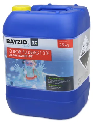 Produktbild von 1x25 kg BAYZID® Flüssigchlor 13% zur effektiven Pool Desinfektion