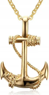 Image de Acier MARINER Anchor Collier de pêcheur en or 386