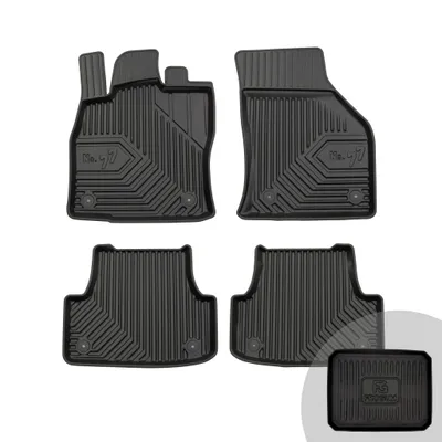 Produktbild von FROGUM No.77 Gummimatten Ganzjahresset von Auto Fußmatten Autofussmatten für Audi A3 8V 2013-2020