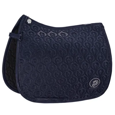 Produktbild von Eskadron Platinum Pure Schabracke " HIGHGLOSS PEACOCK " Form - Dressur Farbe - navy