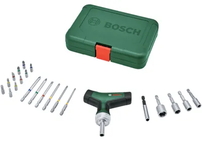 Produktbild von Handwerkzeuge Bit-Ratschenschraubendreher-Set T-Griff