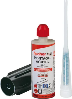 Zdjęcie produktu dla Fischer 519548, Zaprawa modyfikowana polimerami, Cegła, Beton, -40 - 120 °C