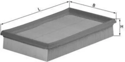 Produktbild von MAHLE LX 663 Luftfilter für MAZDA 323 F VI (BJ)