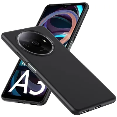 Obrázok produktu pre Silikónové puzdro na mobil Xiaomi Redmi A3, čierne, tenké puzdro z TPU