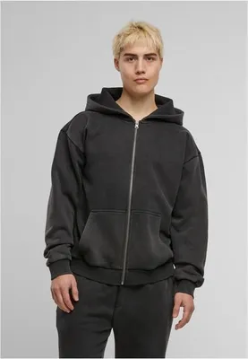 Immagine prodotto di Felpa da uomo Urban Classics Vintage Heavy Zip Hoodie magnet - M