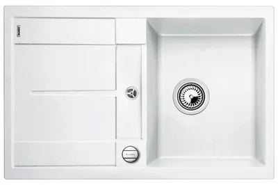 Produktbild von Spüle Blanco METRA 45 S-F 770 x 490 mm weiß 519083