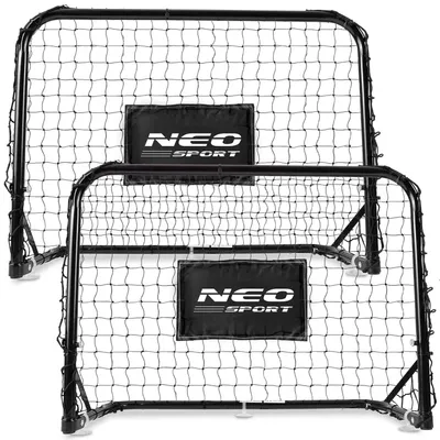Immagine prodotto di Neo-Sport NS-486: Set di 2 porte portatili da calcio, dimensioni 60 x 45 x 25 cm, colore nero