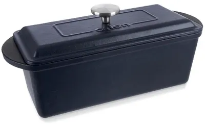 Obrázek produktu pro Forma na pečení chleba s víkem - litinová - smaltovaná - 35 cm - 3 litry - černá
