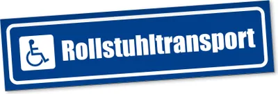 Produktbild von PantherPixel Rollstuhltransport Magnetschild Auto Rollstuhlfahrer Magnetfolie Geschenkidee 20 x 5 cm REFLEKTIEREND