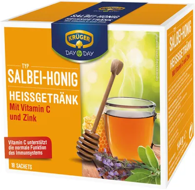 Produktbild von KRÜGER DAY by DAY Heißgetränk 20234 Salbei-Honig 18St