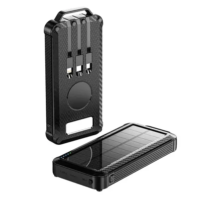 Produktbild von BOT Solarstrombank SP4 1 Panel 10000mAh mit Kabel schwarz