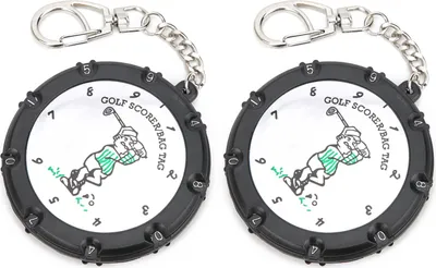Obrázek produktu pro 2ks přenosné golfové počítadlo úderů 18 jamek s počítadlem skóre s řetízkem na klíče