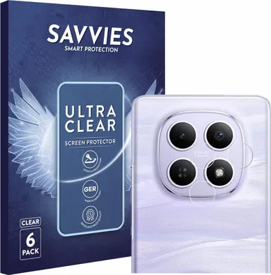 Produktbild von 6x Für Xiaomi Redmi Note 15 4G (NUR Kamera) Schutzfolie Savvies Displayschutz Display Schutz Folie Klar Transparent