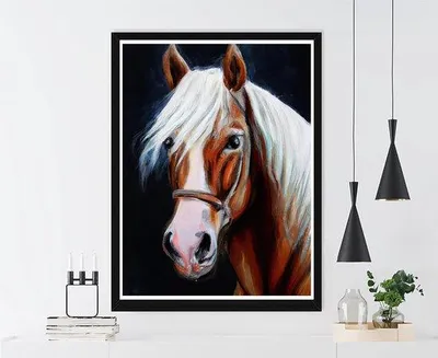 Produktbild von Diamant Malerei Pferd Set 30x40cm für Erwachsene und Kinder