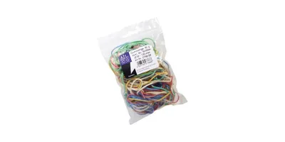 Produktbild von ALCO Gummiring 30 120mm Kautschuk farbig sortiert 50 g/Pack.