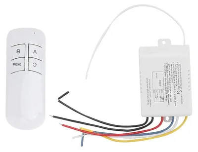 Productafbeelding van Draadloze Schakelaar - Afstandsbediening Set - Verlichting Bediening - 3 Weg Functionaliteit - 15 Meter Bereik - Wit