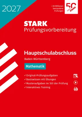 Produktbild von STARK Mathematik - Hauptschulabschluss 2027 BW - Prüfungsvorbereitung