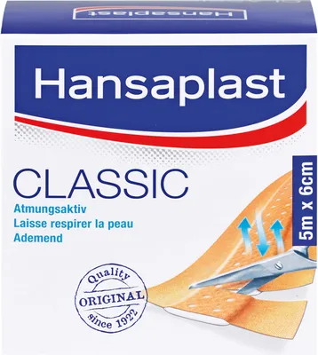 Produktbild von Hansaplast Classic Pflaster 5 m x 6 cm, 1 St. Pflaster