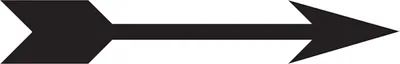 Produktbild von Dreifke® Richtungspfeil, Schwarz, Folie - 1 Bund = 100 Stk. | Folie selbstklebend | 50x8 mm, 100 Stk