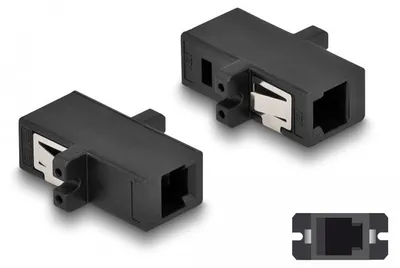 Productafbeelding van Delock 87933 DELOCK LWL Kupplung MTRJ Buchse zu MTRJ Buchse schwarz