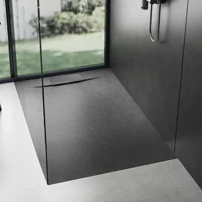 Produktbild von Rea Duschtasse Bazalt Black 80X120