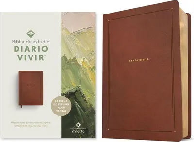 Produktbild von Biblia de Estudio del Diario Vivir Ntv (Sentipiel, Café, Letra Roja)