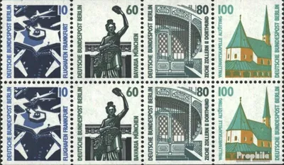 Produktbild von Briefmarken Berlin (West) 1989 Mi Hbl23 postfrisch Sehenswürdigkeiten