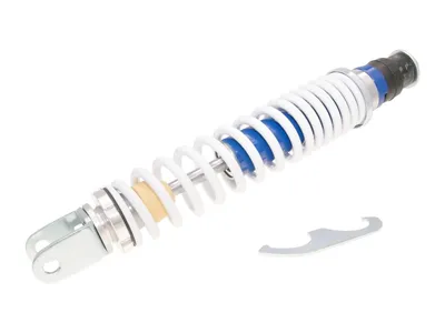 Image de Amortisseur arrière Carbone Sport 350mm bleu / blanc pour Gilera Runner 50, 125, 180 2 temps