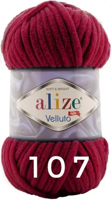 Produktbild von Alize Velluto, 100g/68m 107 cherry