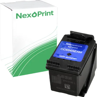 Produktbild von NexoPrint CC654AE 901XL schwarz  Druckerpatronen kompatibel zu HP OfficeJet J 4580 OfficeJet J 4585 OfficeJet J 4624 ca. 1000 Seiten