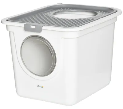 Obrázek produktu pro PawHut kočičí záchod s víkem a lopatkou, pro kočky do 5 kg