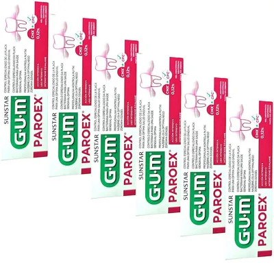 Produktbild von 6x GUM Paroex 0,12% CHX Zahnpasta 6x 75 ml