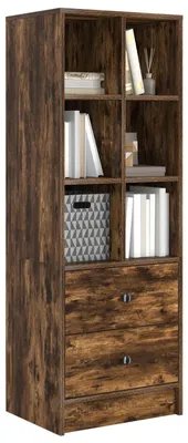 Obrázok produktu pre vidaXL Vysoká doska so zásuvkami Údený dub 45,5 x 34 x 127 cm