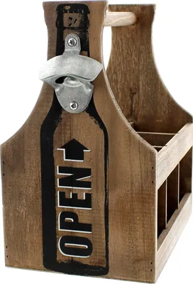 Produktbild von Frank Flechtwaren Flaschenträger Opener 229801 für 6 Flaschen Getränketräger Geschenktip